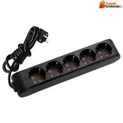 Viko Multi-Let Beşli Grup Priz Topraklı 5 Metre Siyah (Çocuk Korumalı) 90133505